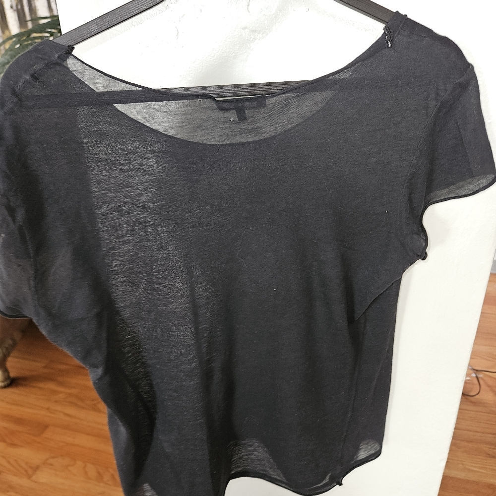 Theory Black T-Shirt Size P - Picture 3 of 12